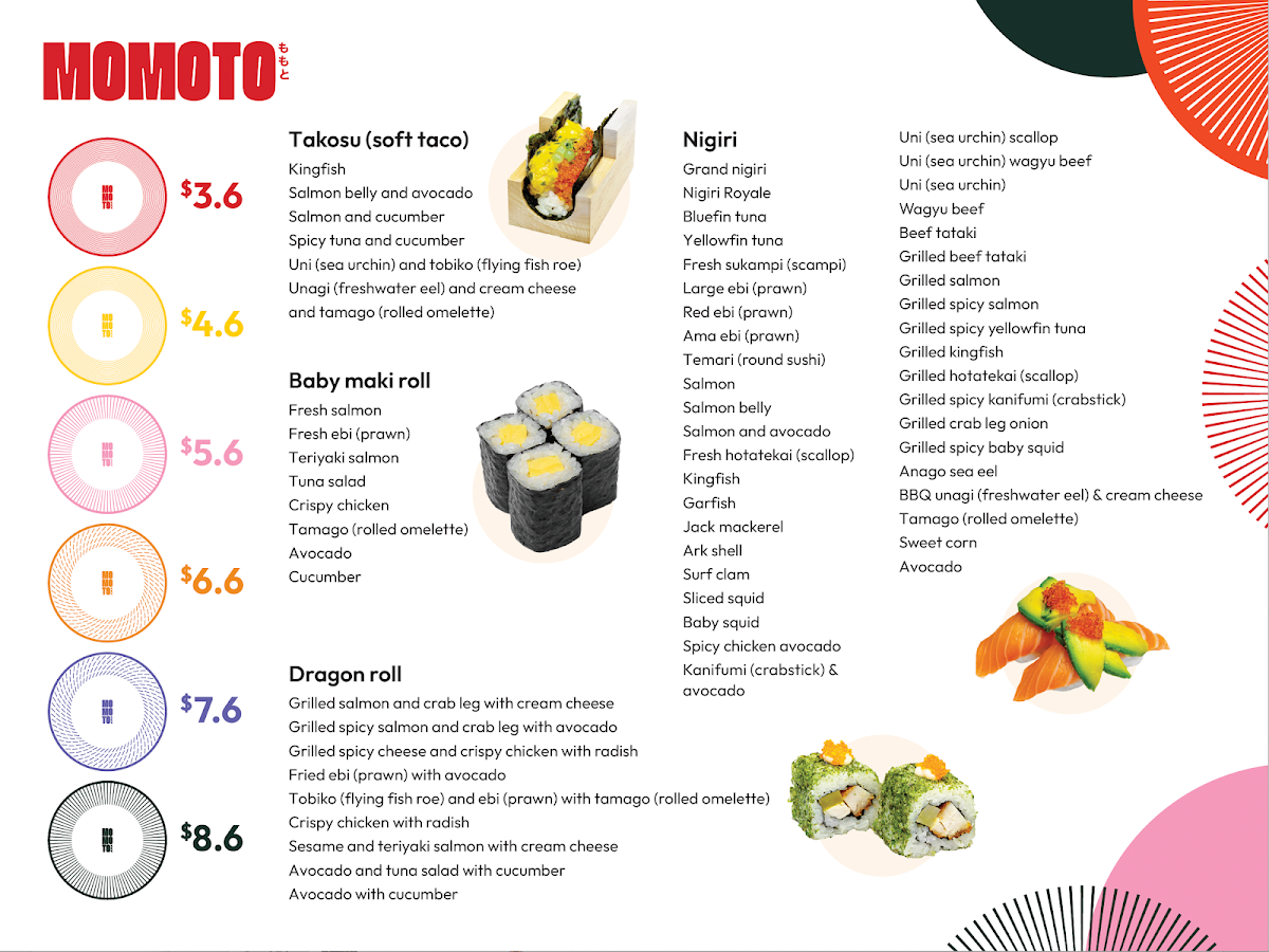 Menu Momoto World Square-3