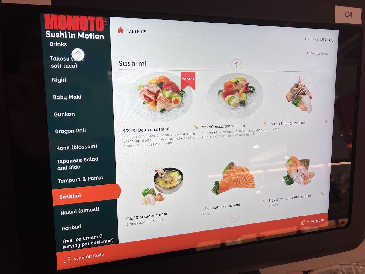 Menu Momoto World Square-4