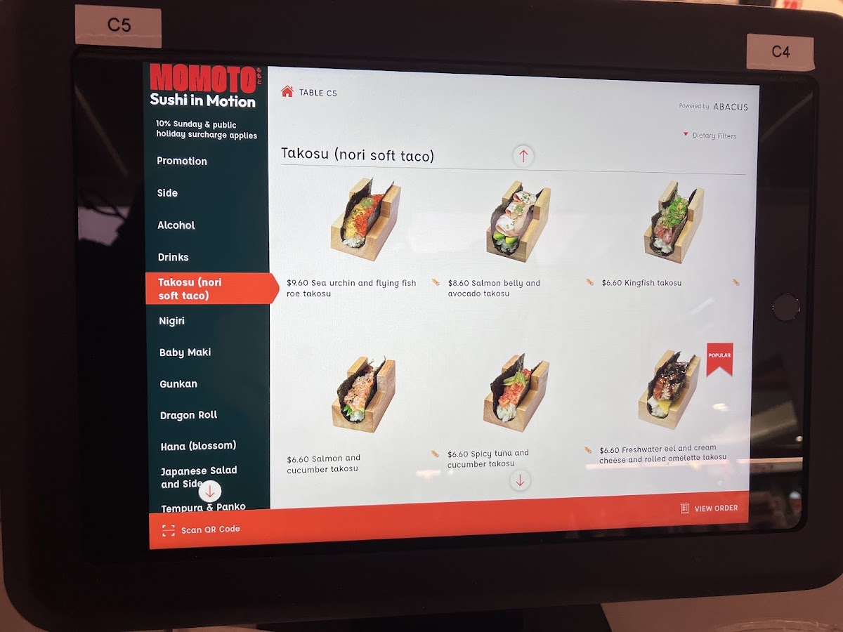 Menu Momoto World Square-5