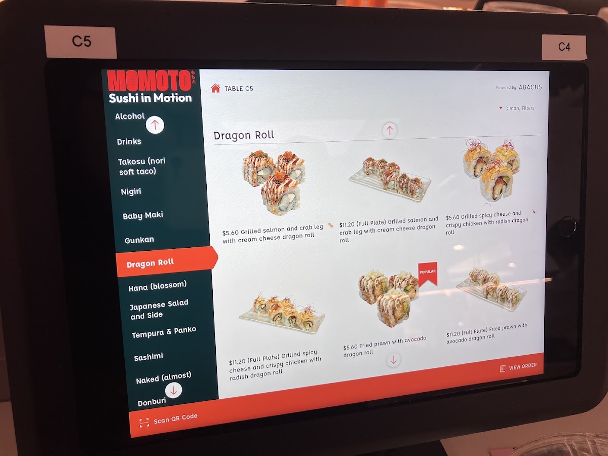 Menu Momoto World Square-8